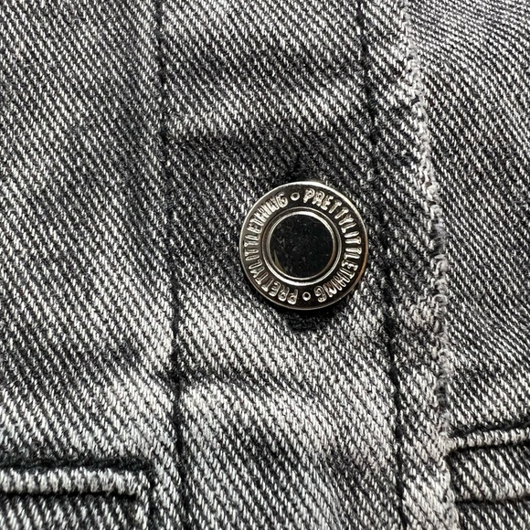 PrettyLittleThing Charcoal Denim Waistcoat - Picture 2 of 7